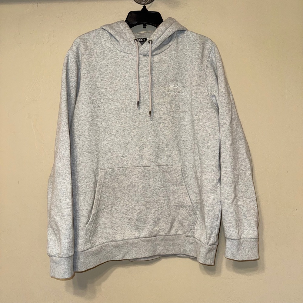 Under Armour Gray Pullover Hoodie Sweatshirt‎ Men's Large Athletic Gym Training